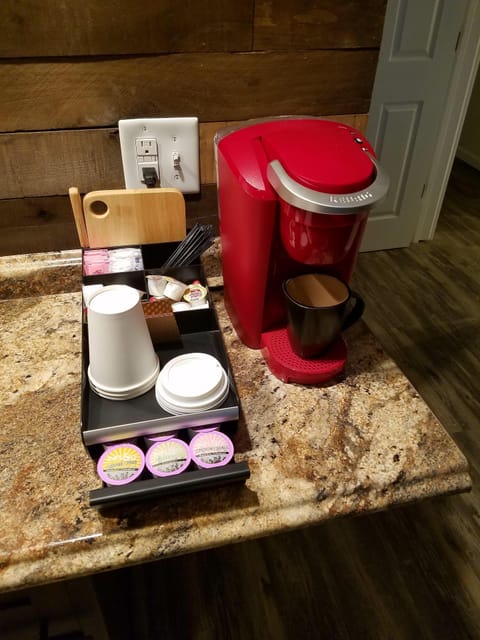 Keurig stocked with coffee and tea is standard here... shouldn't it be?