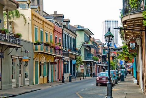 Not our street but very colorful!