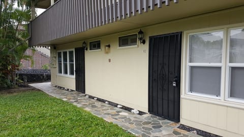 Front entrance and nice lawn area 