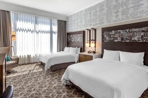 Room, 2 Queen Beds, Accessible, Non Smoking | Egyptian cotton sheets, premium bedding, pillowtop beds, in-room safe