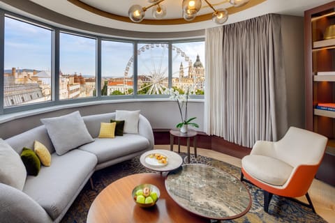Premium bedding, down comforters, pillowtop beds, minibar