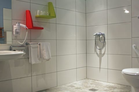 Free toiletries, hair dryer, towels