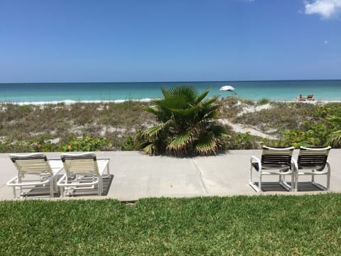 Step out the door to this amazing water view and few steps to the  beach.