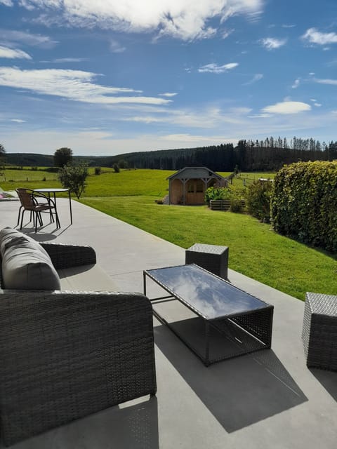 Panoramic Double Room, 1 Bedroom, Non Smoking, Garden View (Forêt) | Terrace/patio