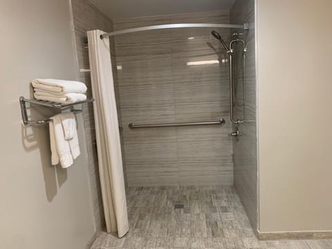 Free toiletries, hair dryer, towels