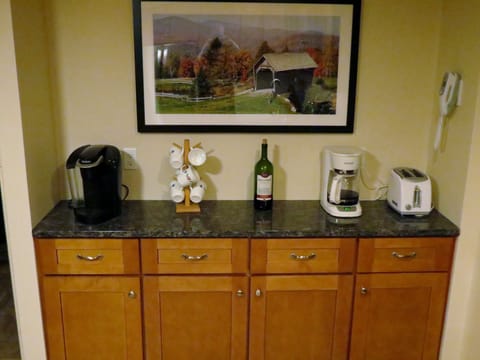 Coffee bar in kitchen 
