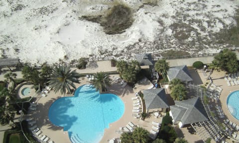 View of Bristol pool from balcony