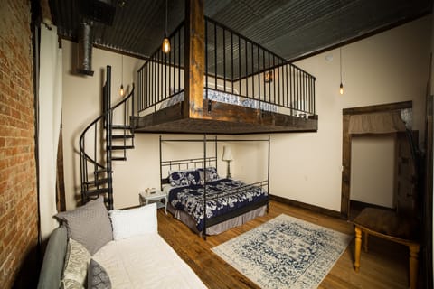 Luxury Loft, Multiple Beds | Premium bedding, memory foam beds, blackout drapes, free WiFi
