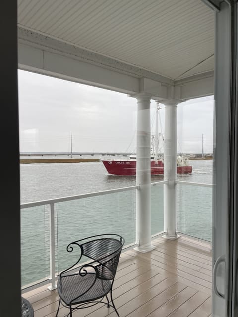Commercial boat traffic - photo taken from this unit’s living room