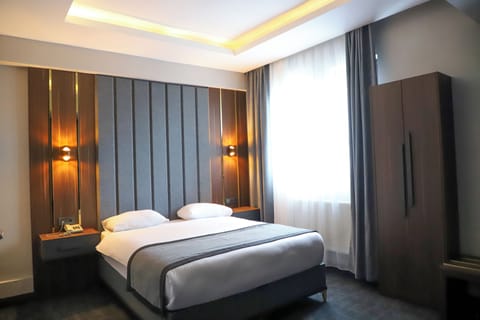 Standard Single Room, City View | Minibar, in-room safe, desk, laptop workspace