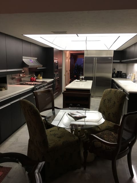 Cooks kitchen with has range