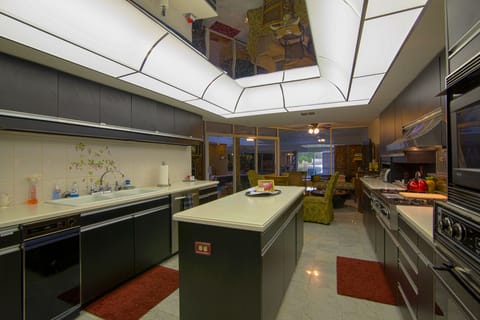 Kitchen and family room