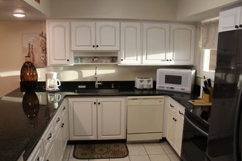 Fully Stocked Kitchen with Granite Countertops