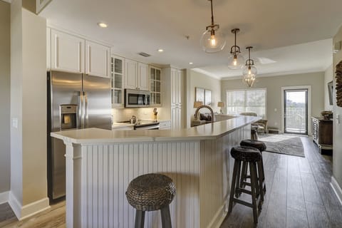 View from entry hallway into kitchen
