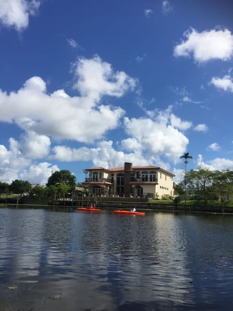 Rear view of the home from the lake