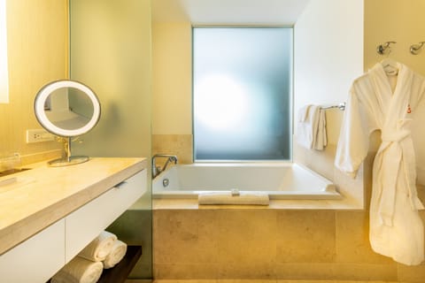 Room, 1 King Bed | Bathroom sink