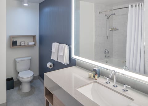 Premier Suite | Bathroom | Designer toiletries, hair dryer, towels