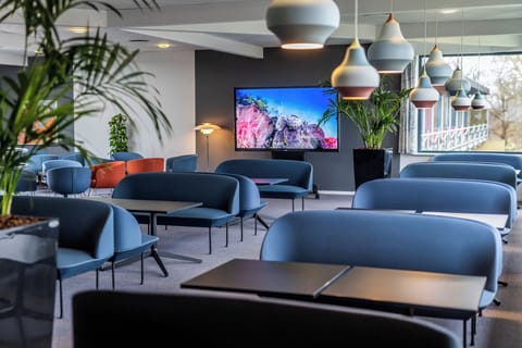 Flat-screen TV, foosball, table tennis