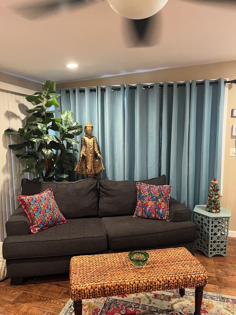 Sofa bed in living area