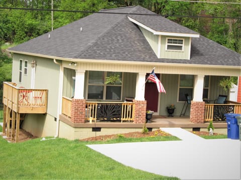 Kathy's Kottage. There is no upstairs. Just attic space.