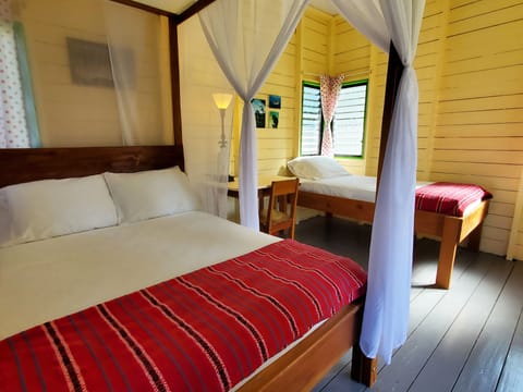 Cherry Cabana - Private Bathroom & Jungle Views | Laptop workspace, free WiFi, bed sheets