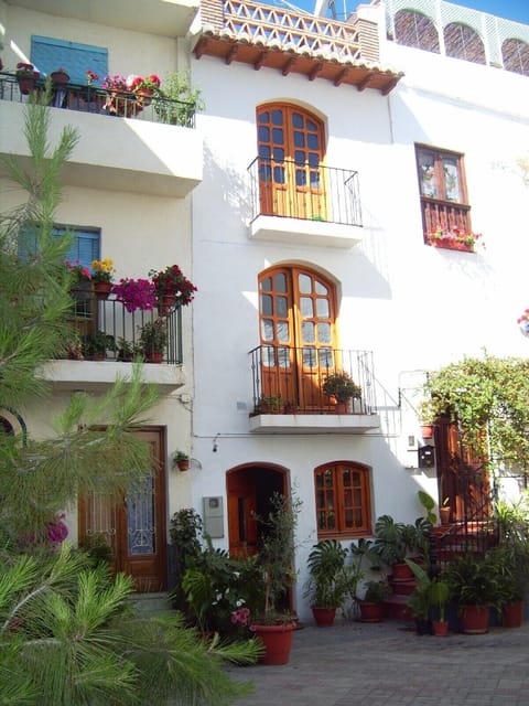View of house in the plaza - a very striking facade and much admired.