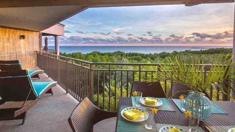 The balcony view from Atlantic Reflections...