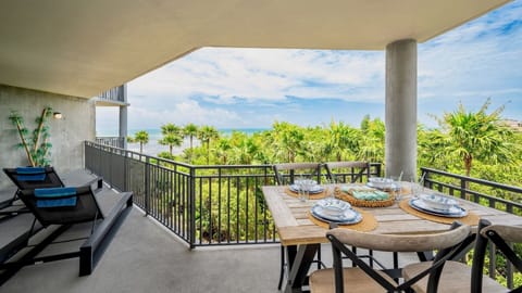 SHANG RI LA has breathtaking views from the balcony...