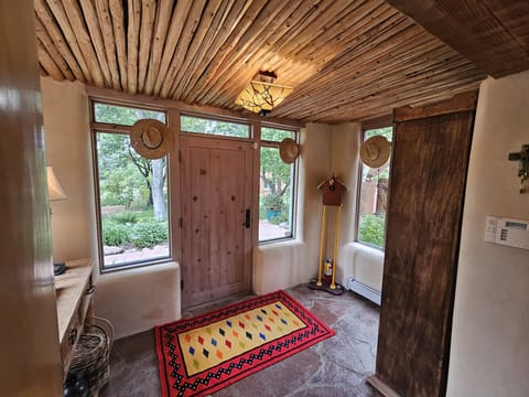 The main entrance has a large roomy foyer.