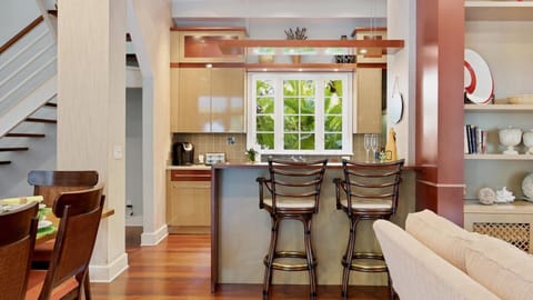 Grab a seat at the bar and keep the chef company...