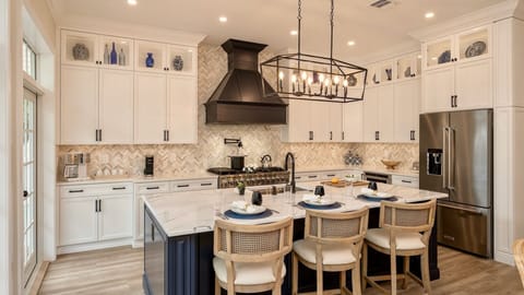 You'll have plenty of cabinet and countertop space and every tool needed...