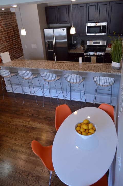 Vintage Advertisements dining and kitchen areas