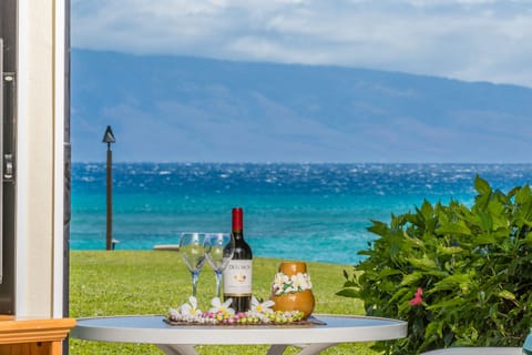 Your daily view - Sipping wine looking at the beautiful view of the ocean!
