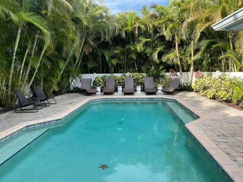 Large pool patio
