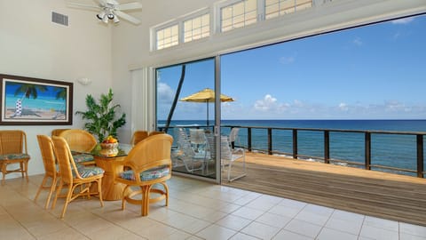 Hale Kilo Kilo at Kukuiula Bay - Oceanfront Dining Room & Lanai - Parrish Kauai