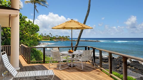 Hale Kilo Kilo at Kukuiula Bay - Oceanfront Dining & Lounging Lanai - Parrish Kauai