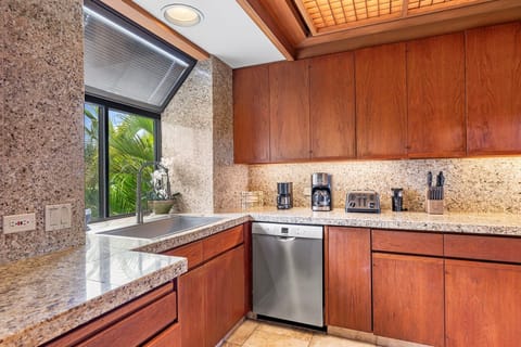 Kitchen is Equipped with Dishwasher and Kitchen Sink with Views
