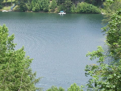 Summer view of Lake Glenville from deck