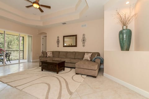 Beautiful, newly decorated condo with private 2nd floor screened lanai overlooking the nature preserve.