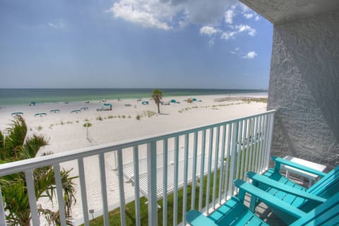 Private balcony with stunning beach view
