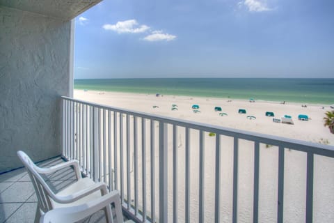 Private balcony opens directly to the beautiful Gulf