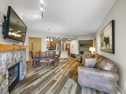 A modern, open concept condo.