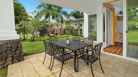 Plantation at Princeville Resort #1711 - Covered Dining Lanai - Parrish Kauai