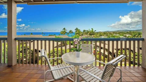 Nihi Kai Villas at Poipu #823 - Covered Dining Lanai Ocean View - Parrish Kauai