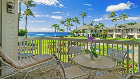 Poipu Kapili Resort #42 - Ocean View Dining Lanai - Parrish Kauai