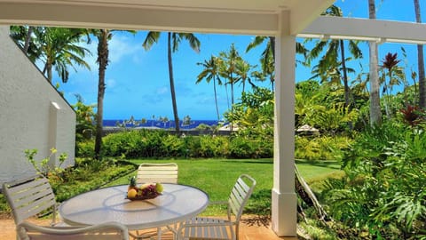 Kahala at Poipu Kai #113 - Ocean View Dining Lanai - Parrish Kauai