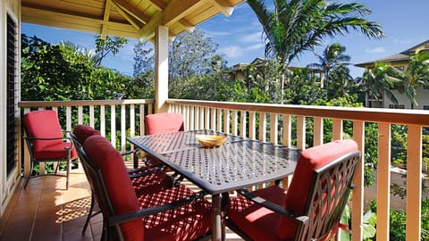 Waikomo Stream Villas #233 - Dining Lanai - Parrish Kauai