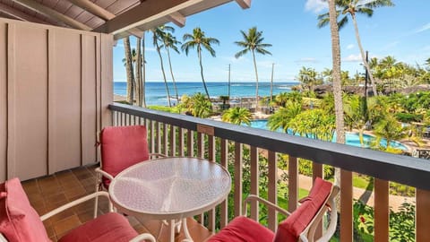 Nihi Kai Villas at Poipu #202 - Ocean & Resort Pool View Lanai - Parrish Kauai