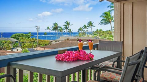 Nihi Kai Villas at Poipu #521 - Ocean View Dining Lanai View - Parrish Kauai