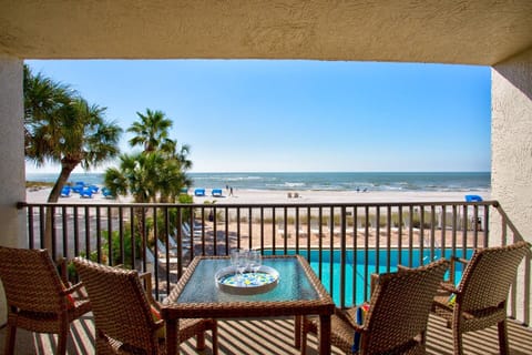 Large Private Balcony with some of the best Gulf views on the beach!